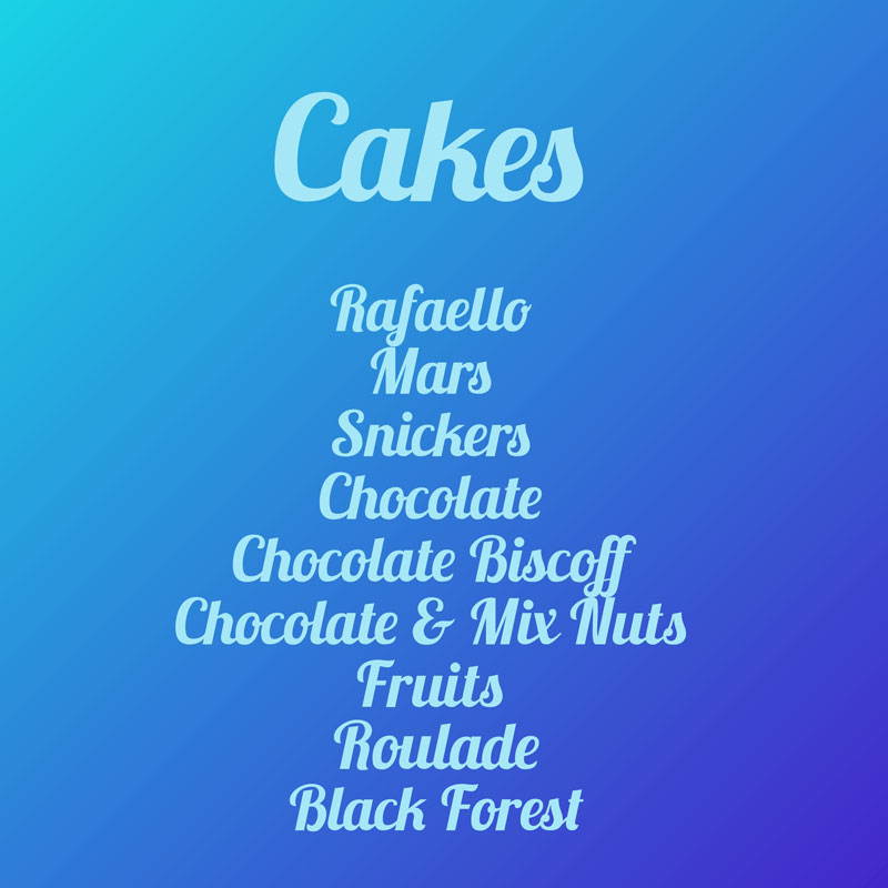 Cakes
